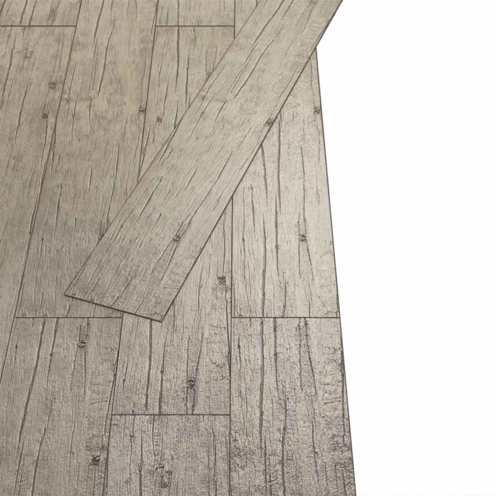 vidaXL Bodenplanken 2,51 m² 18 pcs PVC Eiche gewaschen