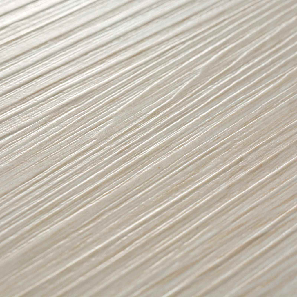 vidaXL Bodenplanken 18 pcs Eiche Klassik Weiß 2,51 m² PVC