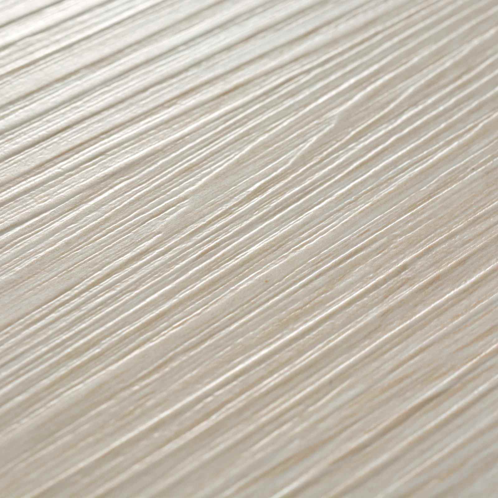 vidaXL Bodenplanken 18 pcs Eiche Klassik Weiß 2,51 m² PVC