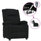 vidaXL Relaxsessel Elektrisch Schwarz Stoff