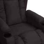 vidaXL Massagesessel Elektrisch Schwarz Kunstleder