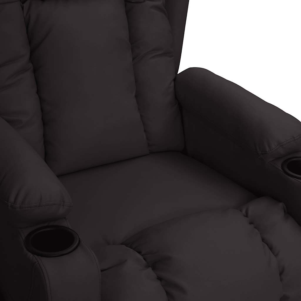 vidaXL Massagesessel Elektrisch Schwarz Kunstleder