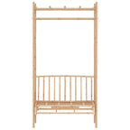 vidaXL Gartenbank mit Pergola 116 cm Bambus