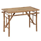 vidaXL Gartentisch Klappbar 115x50x75 cm Bambus
