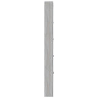 vidaXL Schuhschrank Grau Sonoma 59x17x169 cm Holzwerkstoff