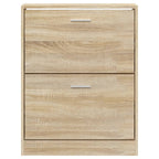 vidaXL Schuhschrank Eiche 59 x 17 x 81 cm Holzwerkstoff
