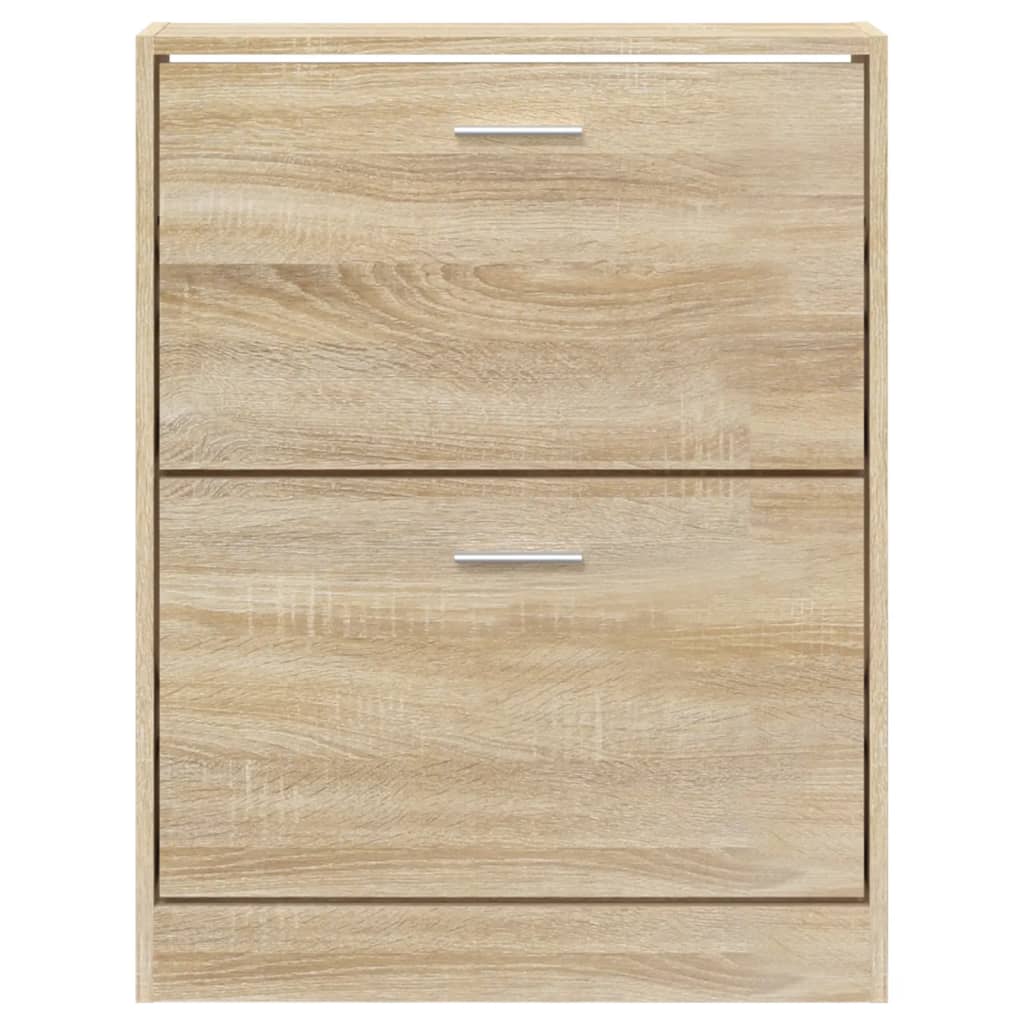 vidaXL Schuhschrank Eiche 59 x 17 x 81 cm Holzwerkstoff