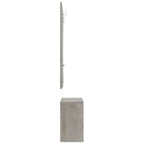 vidaXL 3-tlg. Flurmöbel-Set Betongrau Holzwerkstoff
