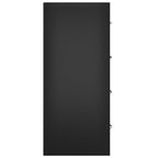 vidaXL Kommode mit 4 Schubladen 60×30,5×71 cm Schwarz