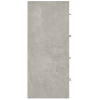 vidaXL Kommode mit 4 Schubladen 60x30,5x71 cm Betongrau
