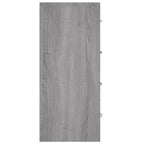 vidaXL Kommode mit 4 Schubladen 60x30,5x71 cm Grau Sonoma