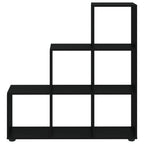vidaXL Treppenregal Schwarz 107 cm Holzwerkstoff
