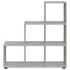 vidaXL Treppenregal Betongrau 107 cm Holzwerkstoff