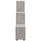 vidaXL Treppenregal Betongrau 107 cm Holzwerkstoff