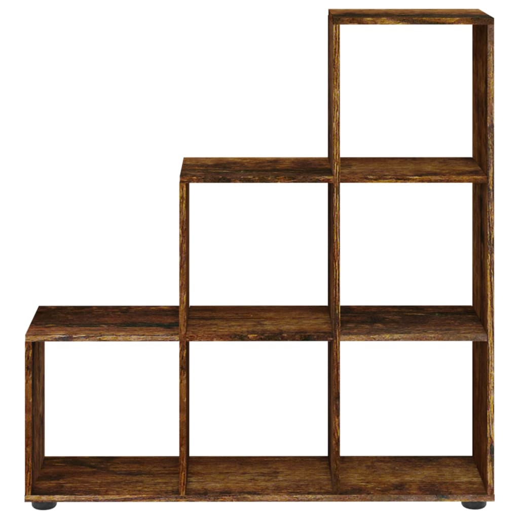 vidaXL Treppenregal Räuchereiche 107 cm Holzwerkstoff