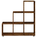 vidaXL Treppenregal Räuchereiche 107 cm Holzwerkstoff
