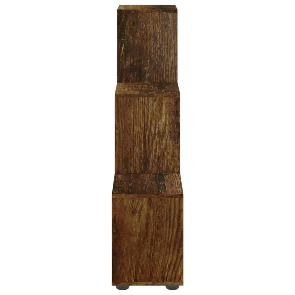 vidaXL Treppenregal Räuchereiche 107 cm Holzwerkstoff