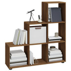 vidaXL Treppenregal Braun Eichen-Optik 107 cm Holzwerkstoff