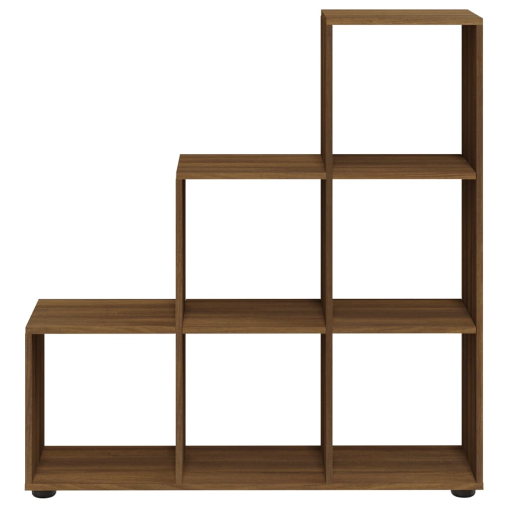 vidaXL Treppenregal Braun Eichen-Optik 107 cm Holzwerkstoff