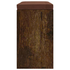 vidaXL Schuhbank Räuchereiche 103x30x48 cm Holzwerkstoff