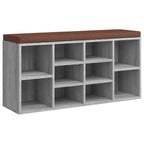 vidaXL Schuhbank Grau Sonoma 103x30x48 cm Holzwerkstoff