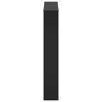 vidaXL Schuhschrank mit Spiegel 3-lagig Schwarz 63x17x102,5 cm