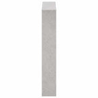 vidaXL Schuhschrank mit Spiegel 3 Fächer Betongrau 63x17x102,5 cm