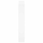 vidaXL Schuhschrank mit Spiegel 3-lagig Hochglanzweiß 63x17x102,5 cm
