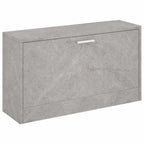 vidaXL Schuhbank Betongrau 80x24x45 cm Holzwerkstoff