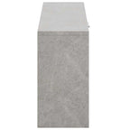 vidaXL Schuhbank Betongrau 80x24x45 cm Holzwerkstoff