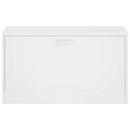vidaXL Schuhbank Hochglanz-Weiß 80 x 24 x 45 cm Holzwerkstoff