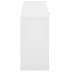 vidaXL Schuhbank Hochglanz-Weiß 80 x 24 x 45 cm Holzwerkstoff