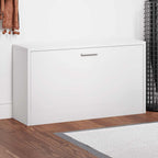 vidaXL Schuhbank Hochglanz-Weiß 80 x 24 x 45 cm Holzwerkstoff