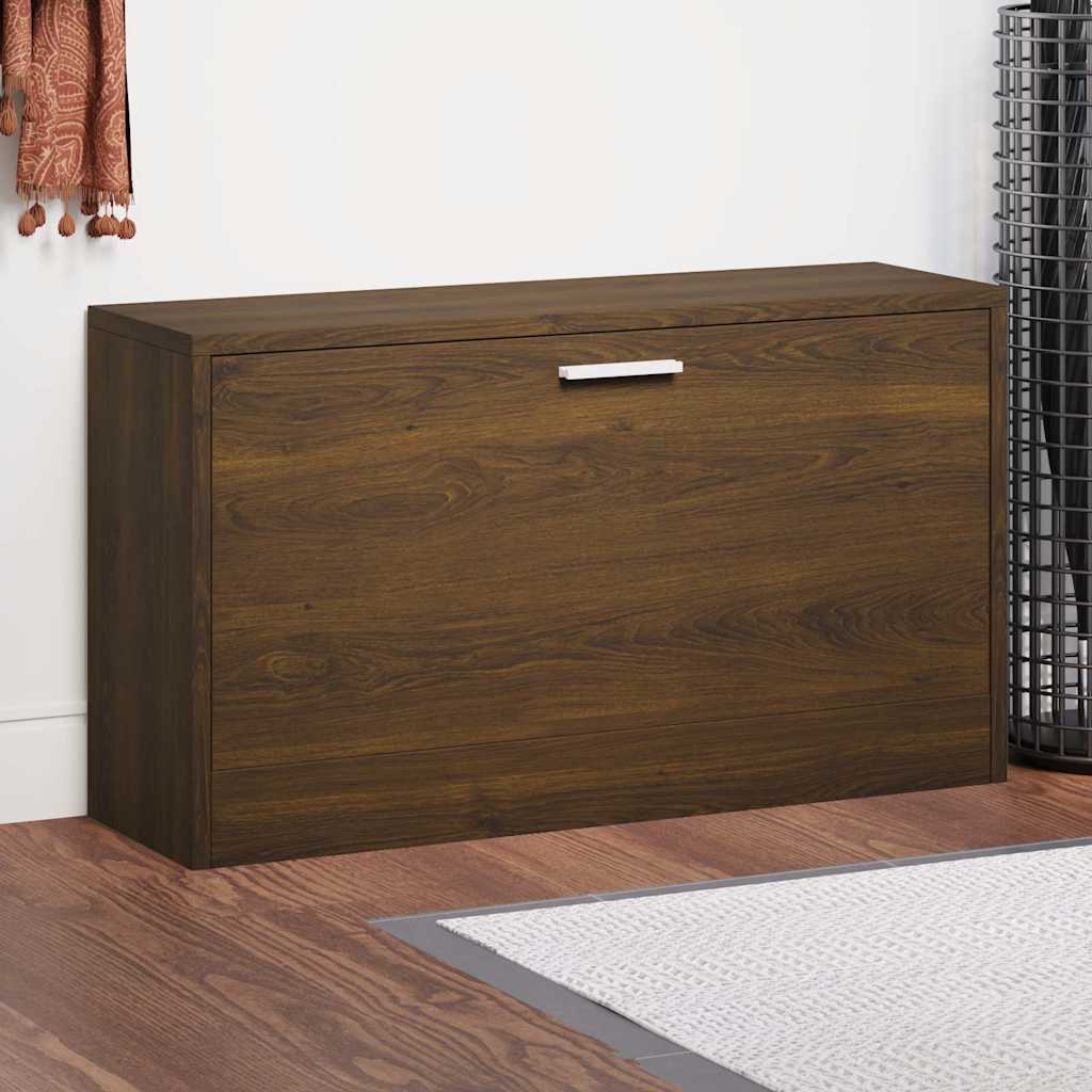 vidaXL Schuhbank Braun Eichen-Optik 80x24x45 cm Holzwerkstoff