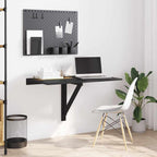 vidaXL Wand-Klapptisch Schwarz 100x60x56 cm Holzwerkstoff