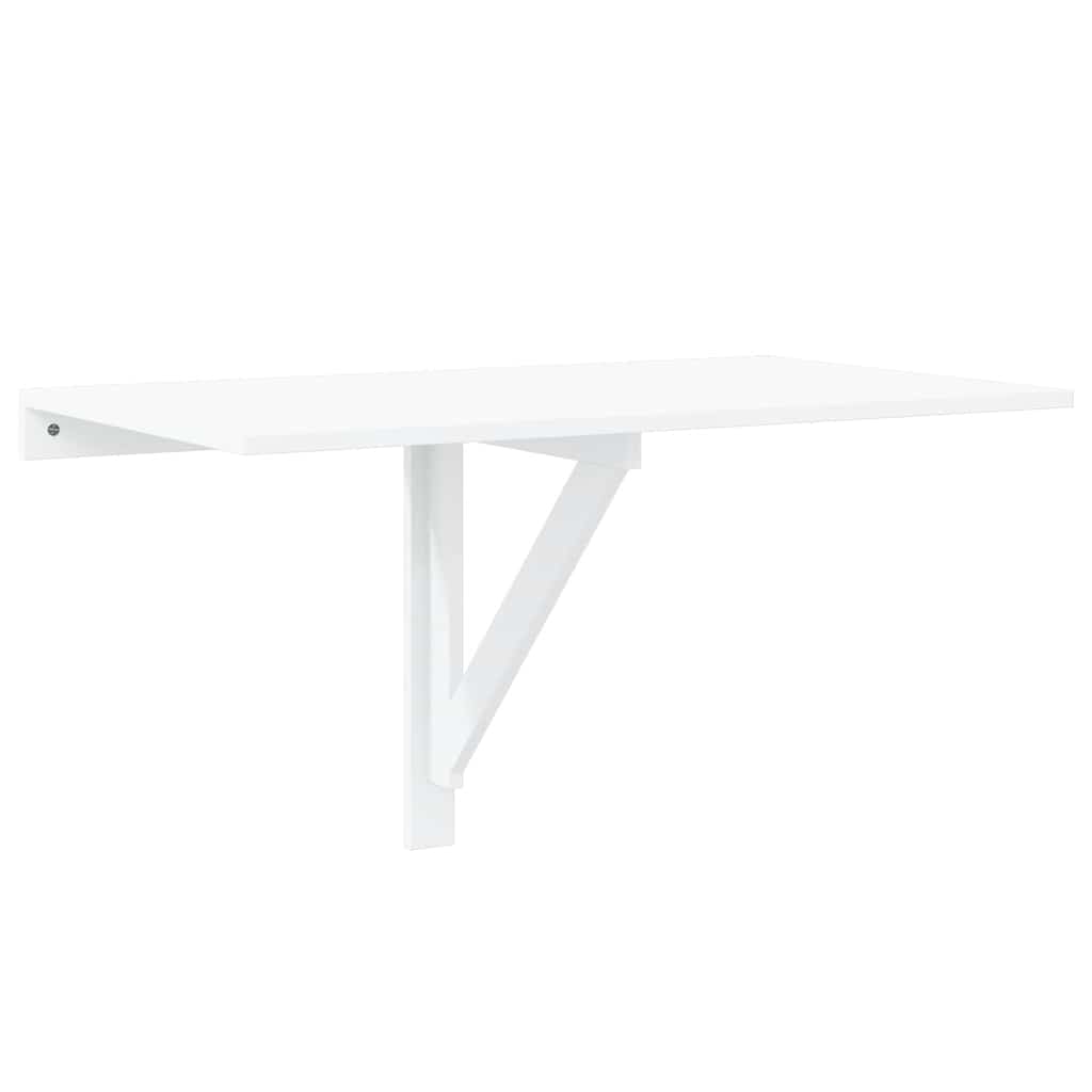 vidaXL Wand-Klapptisch Hochglanz-Weiß 100x60x56 cm Holzwerkstoff