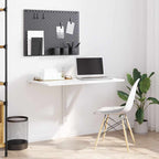 vidaXL Wand-Klapptisch Hochglanz-Weiß 100x60x56 cm Holzwerkstoff