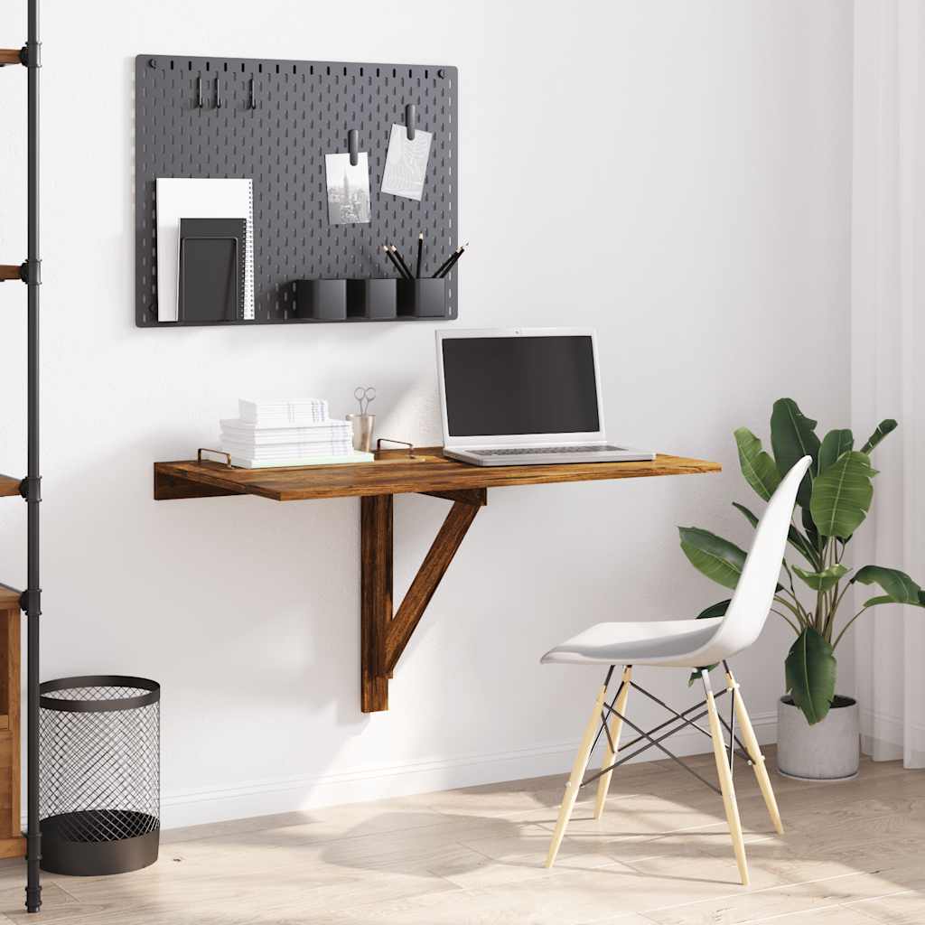vidaXL Wand-Klapptisch Räuchereiche 100x60x56 cm Holzwerkstoff