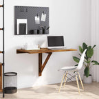 vidaXL Wand-Klapptisch Räuchereiche 100x60x56 cm Holzwerkstoff