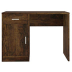 vidaXL Schreibtisch mit Stauraum Räuchereiche 100x40x73 cm