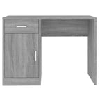vidaXL Schreibtisch mit Stauraum Grau Sonoma 100x40x73 cm