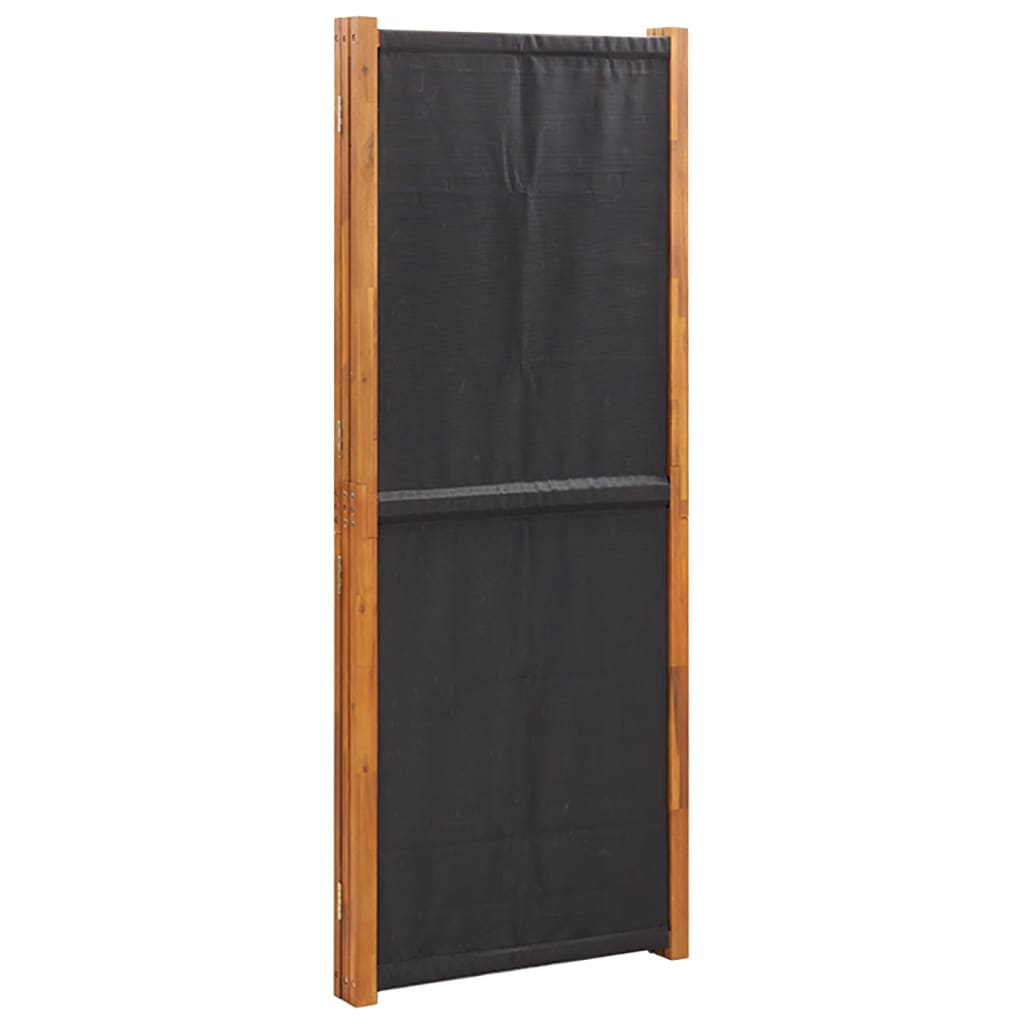 vidaXL 3-tlg. Raumteiler Schwarz 210x180 cm