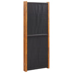 vidaXL 5-tlg. Raumteiler Schwarz 350x180 cm