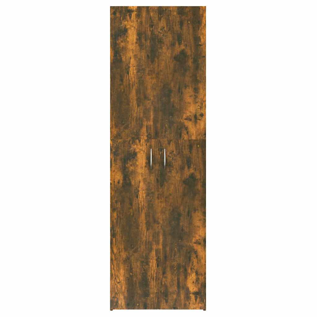 vidaXL Büroschrank Räuchereiche 60x32x190 cm Holzwerkstoff
