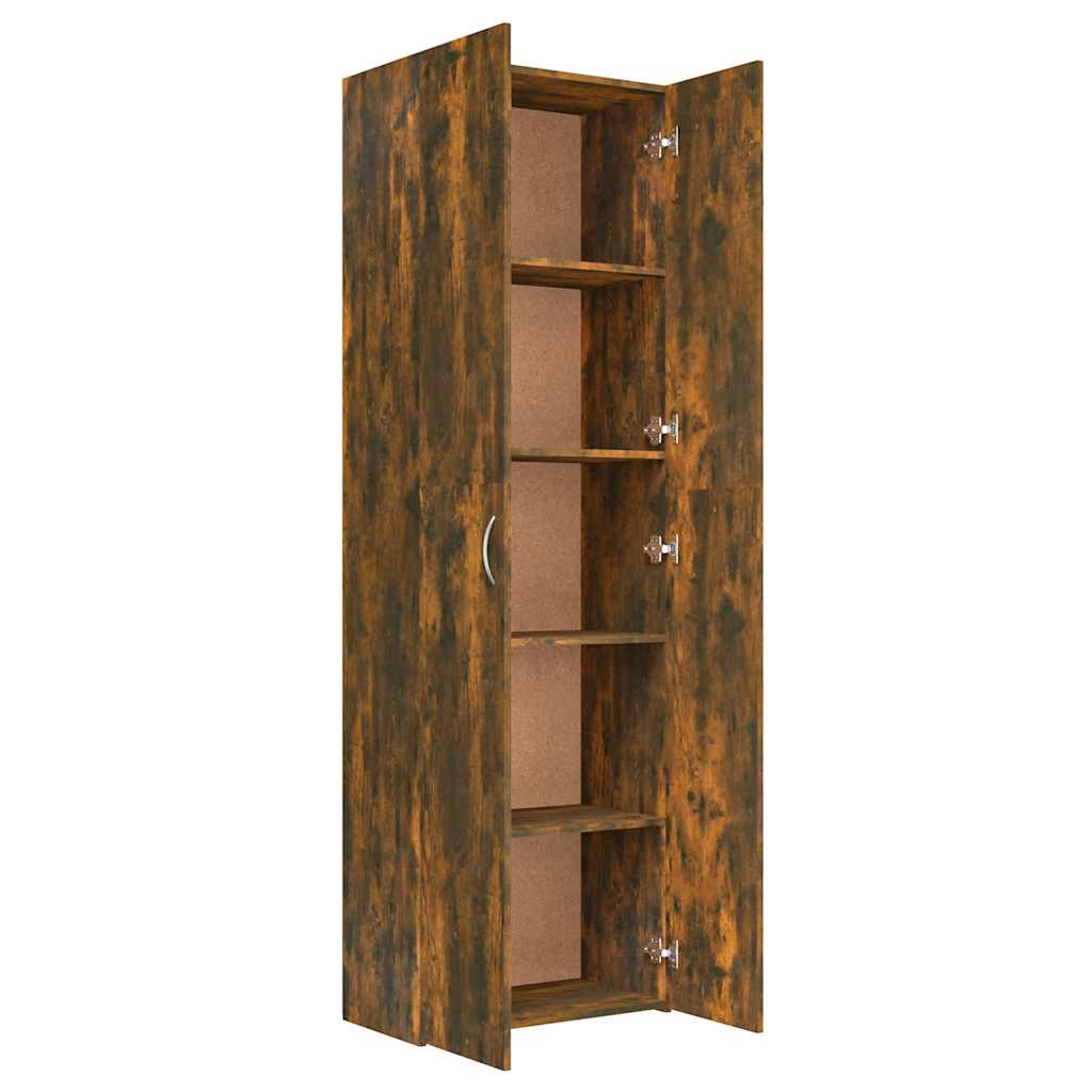 vidaXL Büroschrank Räuchereiche 60x32x190 cm Holzwerkstoff