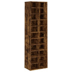 vidaXL Schuhregal Räuchereiche 54x34x183 cm Holzwerkstoff