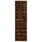 vidaXL Schuhregal Räuchereiche 54x34x183 cm Holzwerkstoff