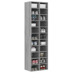 vidaXL Schuhregal Grau Sonoma 54x34x183 cm Holzwerkstoff