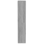 vidaXL Schuhregal Grau Sonoma 54x34x183 cm Holzwerkstoff