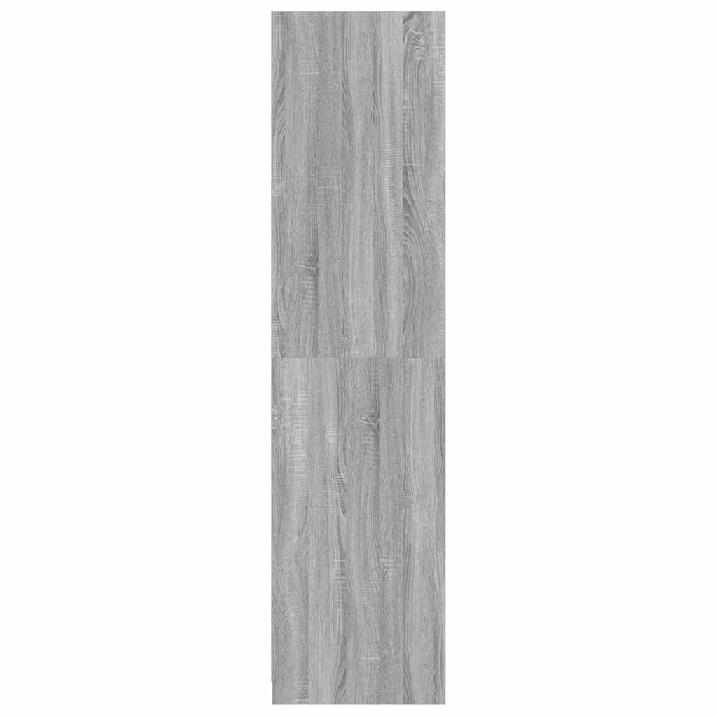vidaXL Kleiderschrank mit Schubladen Grau Sonoma 50x50x200 cm